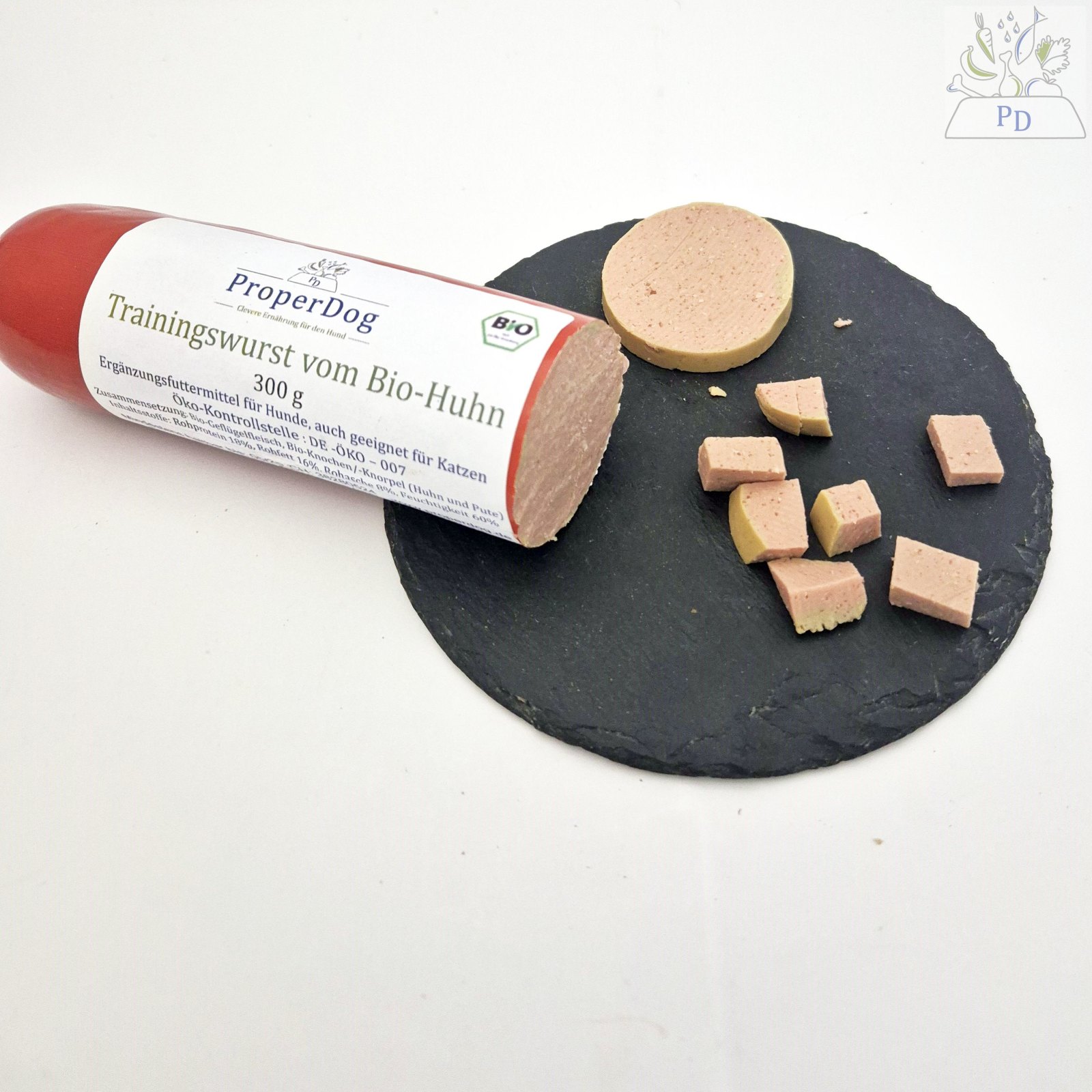 Trainingswurst vom BioHuhn (300 g) Trockengemüse und Trockenfleisc