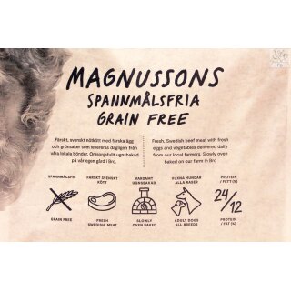 Magnusson Getreidefrei - Grain Free Adult-gebackenes Trockenfutter - ,  37,49