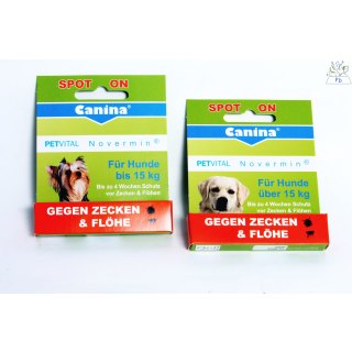 Novermin - Gegen Zecken und Flöhe 2 ml (unter 15 kg)