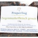 Ziegenmuskelfleisch gewolft