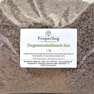 Sonderposten Ziegenmuskelfleisch fein 1 kg