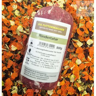 Rinder Tatar - 500 g (in Wurstform)
