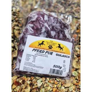 Metzgermeister Pferdegulasch - 500 g ( rein deutsche Ware /Tiere und Herstellung)