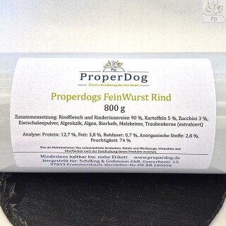Properdogs FeinWurst Rind 800 g